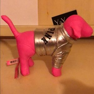 VS PINK DOG Silver Puffer Jacket